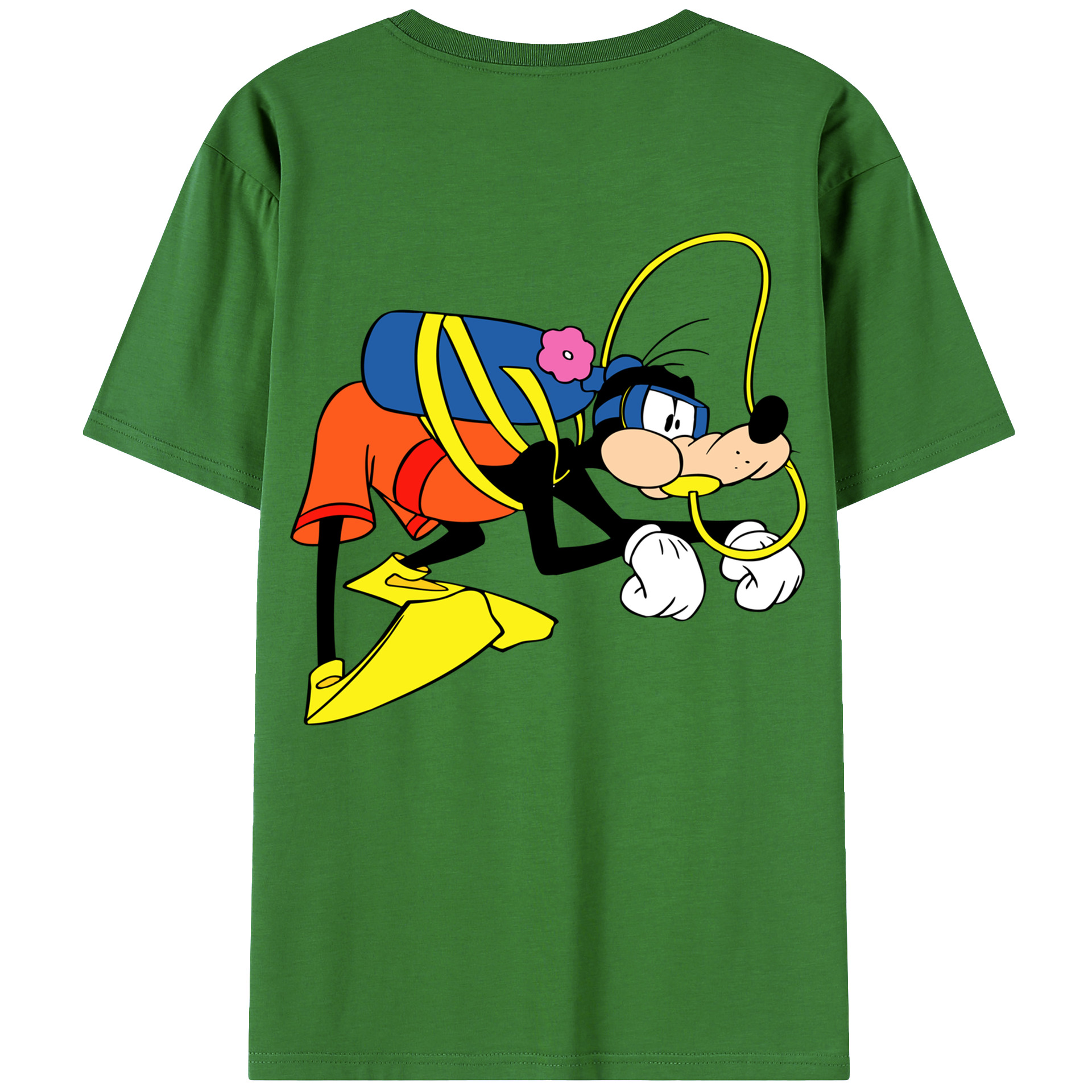 （画像用） ミッキーマウス Mickey Mouse レディース半袖Tシャツ(バックプリント)